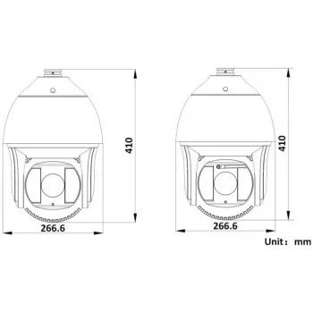Hikvision DS-2DF8425IX-AELW(T5) 8MP 25x IR sieťová Speed Dome kamera s laserom, DarkFighterX, 500m dosah lasera