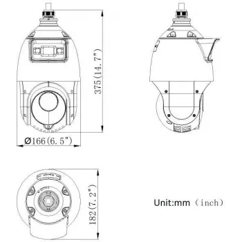 Hikvision DS-2SE4C425MWG-E(14F0) PL 4MP PanoVu Dual-Lens PTZ kamera s AcuSense a ColorVu