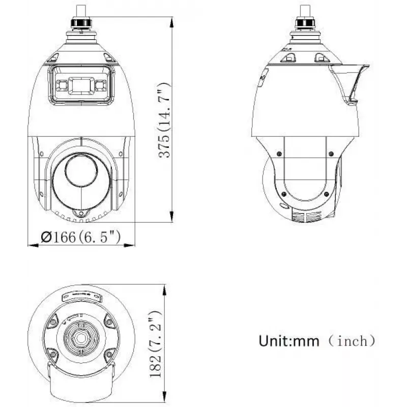 Hikvision DS-2SE4C425MWG-E(14F0) PL 4MP PanoVu Dual-Lens PTZ kamera s AcuSense a ColorVu