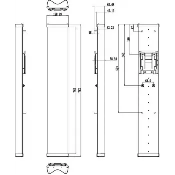 Hikvision DS-3WF5000A-120 5GHz outdoor WLAN bridge, 300 Mbps, 12 dBi anténa, IP65