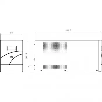 Hikvision DS-UPS3000-R(O-STD)/EU 3000 VA 2400 W online dvojkonverzný UPS (2U Rackmount)
