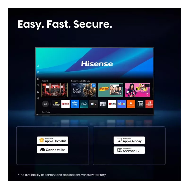 Hisense 32A59S 32-palcový Full HD DLED Smart TV, 1920 x 1080, Wi-Fi, Bluetooth