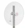 HISMART TV993505 5G/LTE/CBRS 2x2 MIMO smerová anténa, 1,7–4,2 GHz, 20/22 dBi, 2x N zásuvka, biela