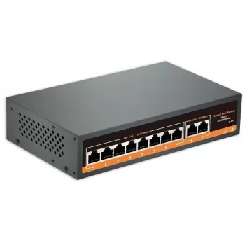 HISMART PoE switch 100Mbps 8 portov + 2G Uplink