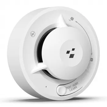 HISMART TV993451 Smart Wi-Fi fotoelektrický hlásič dymu s ovládaním cez Tuya aplikáciu, biely