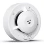 HISMART TV993451 Smart Wi-Fi fotoelektrický hlásič dymu s ovládaním cez Tuya aplikáciu, biely