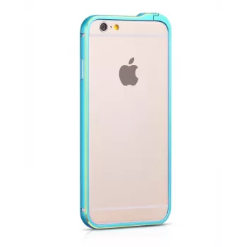 Hoco Apple iPhone 6 / 6s Blade Series Fedora kovový bumper modrý