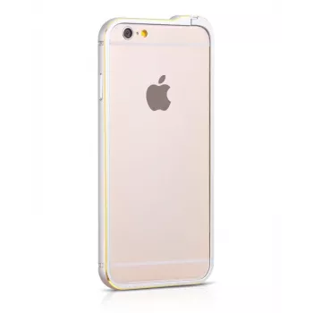 Hoco Apple iPhone 6 / 6s Blade Series Fedora kovový nárazník HI-T026 strieborný