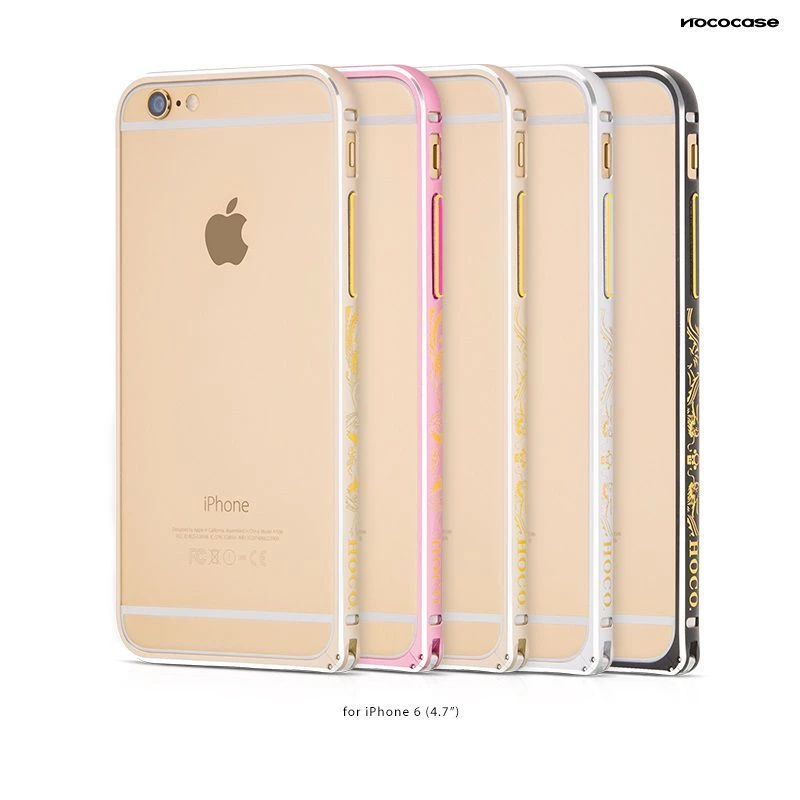 Hoco Good Fortune bumper puzdro pre Apple iPhone 6/6S - čierne