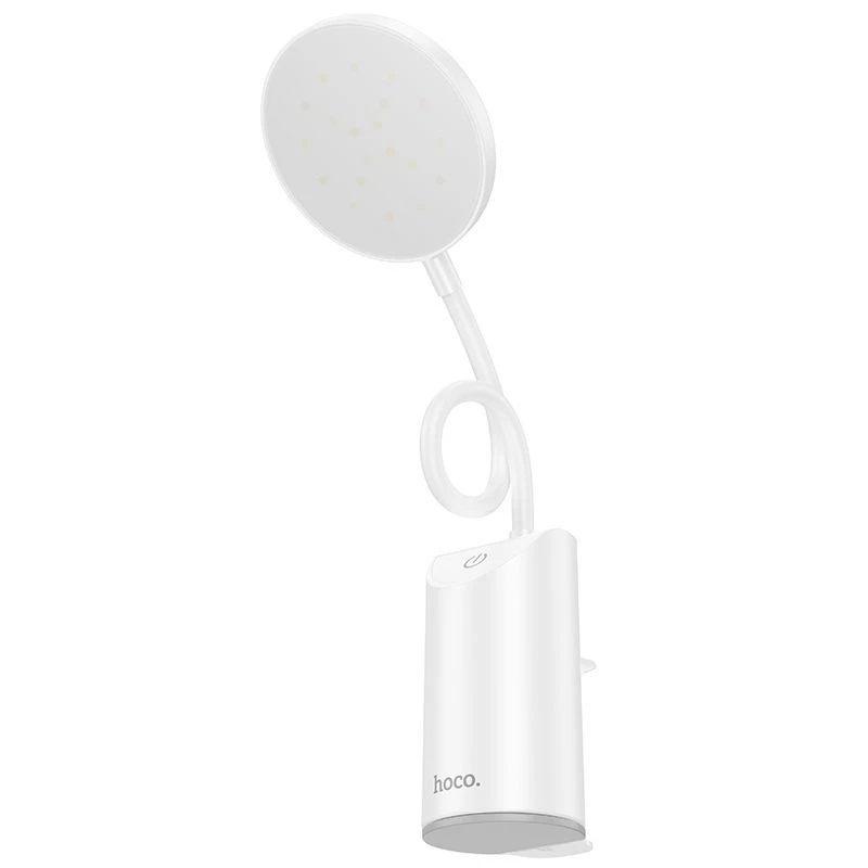 Hoco HX10 Clip stolná lampa biela