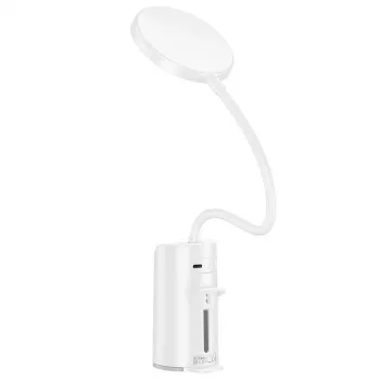 Hoco HX10 Clip stolná lampa biela