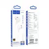 Hoco M113 Clear univerzálne digitálne slúchadlá s mikrofónom pre Apple Lightning, biela