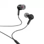 Hoco M78 káblové in-ear slúchadlá s mikrofónom, 3,5 mm jack, čierna