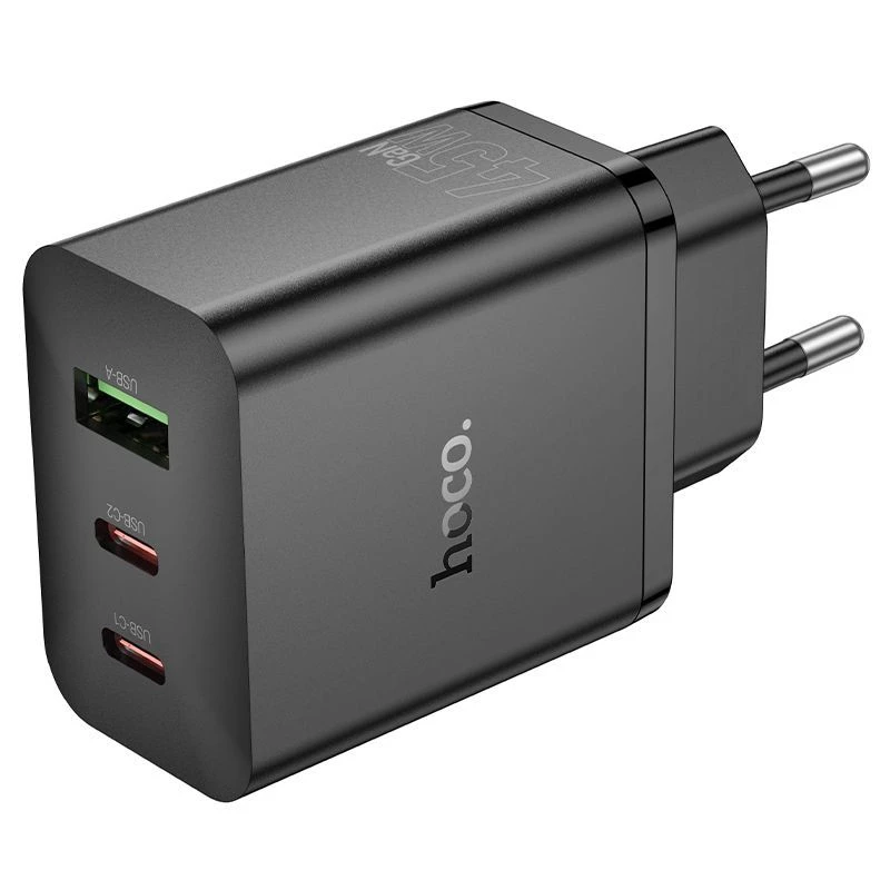Hoco N50 Scenery PD45W (2C1A) nabíjačka EU plug čierna