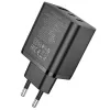 Hoco N51 Scenery PD65W (2C1A) GaN nabíjačka EU Plug čierna