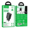 Hoco N60 Gentle Single Port PD20W nabíjačka (EU) čierna
