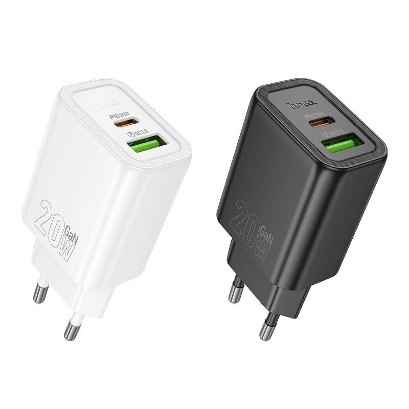 Hoco N61 Gentle PD20W+QC3.0 nabíjačka (EU) čierna