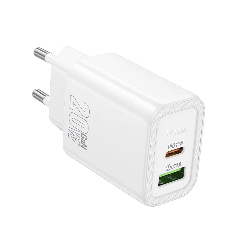 Hoco N61 Gentle PD20W+QC3.0 nabíjačka (EU) biela