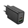 Hoco N63 Gentle PD30W+QC3.0 nabíjačka (EU) čierna