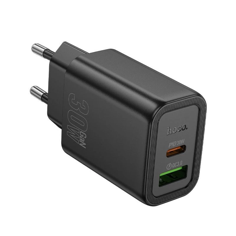 Hoco N63 Gentle PD30W+QC3.0 nabíjačka (EU) čierna