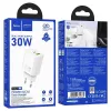 Hoco N63 Gentle PD30W+QC3.0 nabíjačka (EU) biela