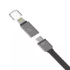 Hoco Universal UCL01 multifunkčný kábel Apple + Micro USB strieborný 1,2 m