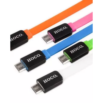 Hoco UPM02 farebný Micro USB kábel ružový 1m