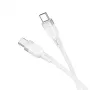 Hoco X109 Energy 60W silikónový nabíjací dátový kábel USB-C na USB-C 1m biely