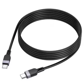 Hoco X109 Energy 60W silikónový nabíjací dátový kábel USB-C to USB-C 3 m čierny