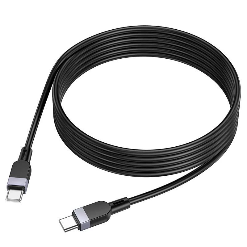 Hoco X109 Energy 60W silikónový nabíjací dátový kábel USB-C to USB-C 3 m čierny