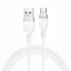 Hoco X109 Energy silikónový nabíjací dátový kábel Type-C (L=1M) biela