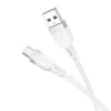 Hoco X109 Energy silikónový nabíjací dátový kábel Type-C (L=1M) biela