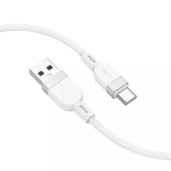 Hoco X109 Energy silikónový nabíjací dátový kábel Type-C (L=1M) biela