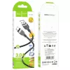 Hoco X109 Energy silikónový nabíjací dátový kábel USB-A na USB-C 1m čierny