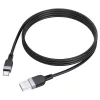 Hoco X109 Energy silikónový nabíjací dátový kábel USB-A na USB-C 1m čierny