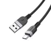 Hoco X109 Energy silikónový nabíjací dátový kábel USB-A na USB-C 1m čierny
