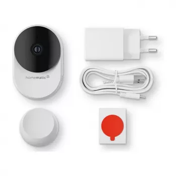Homematic IP Indoor Camera basic (HmIP-CI-B) – 3 MP Wi-Fi bezpečnostná kamera, biela/čierna