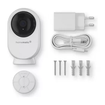 Homematic IP Indoor Camera plus (HmIP-CI-PL) - 4MP WLAN bezpečnostná kamera, biela