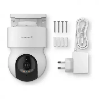 Homematic IP Outdoor Camera (HmIP-CO) biela, 5MP, WLAN – smart-home bezpečnostná kamera