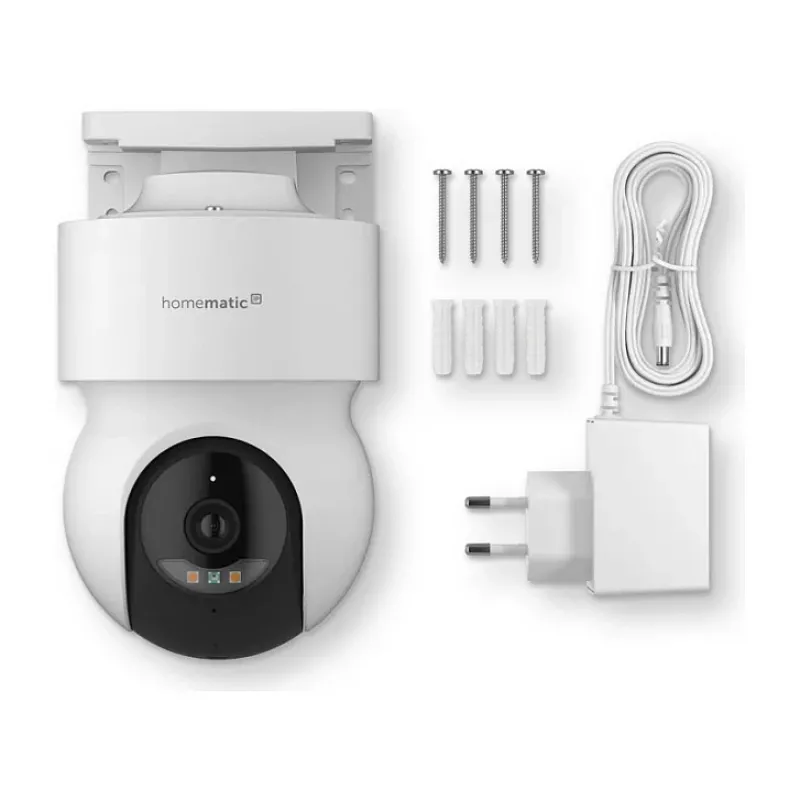 Homematic IP Outdoor Camera (HmIP-CO) biela, 5MP, WLAN – smart-home bezpečnostná kamera
