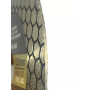 HONEY CUT Indian Professional 125 mm diamantový rezací kotúč, hrúbka 1,5 mm, otvor 22,2 mm, turbo tvar, suchý rez pre betón, kameň, murivo, dlaždice, keramiku, dlažbu, 12200 ot/min