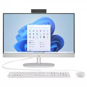 HP 24-cr0450ng All-in-One PC, 23,8 palca FHD IPS, Intel Core i5-1334U, 8 GB RAM, 512 GB SSD, Windows 11 Home, biela