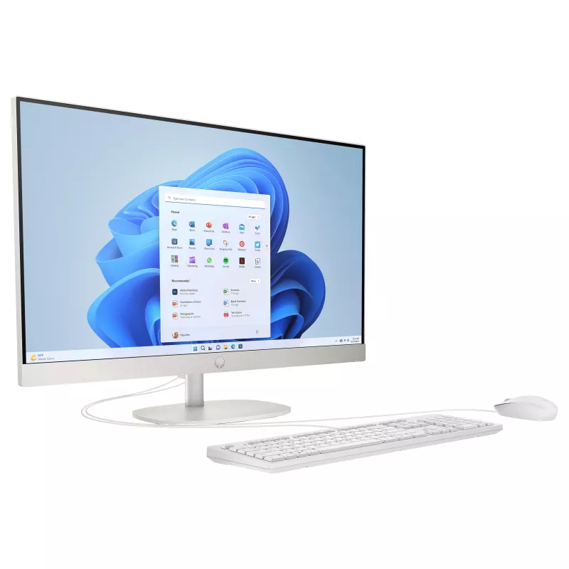 HP 27-cr0457ng All-in-One PC, 27 inch FHD displej, Intel Core i5-1335U, 8GB RAM, 512GB SSD, Windows 11 Home, biela