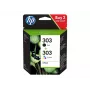 HP 303 čierna/trojfarebná Originálna atramentová kazeta, balenie 2 ks