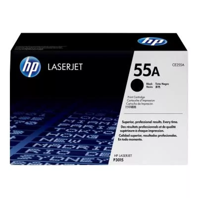 HP 55A originálna tonerová kazeta, čierna (CE255A) - 6 000 strán