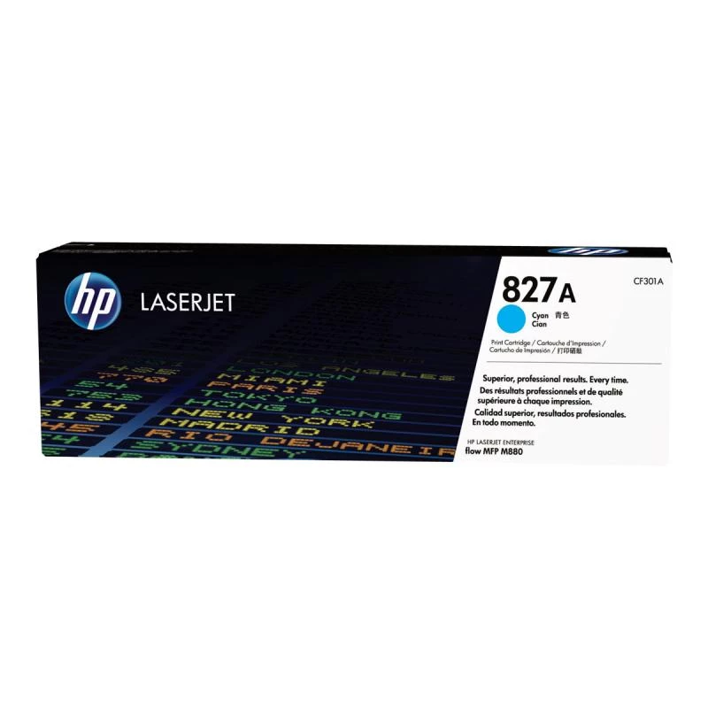 HP 827A azúrová originálna LaserJet tonerová kazeta (CF301A)