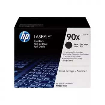 HP 90X High Yield čierna tonerová kazeta dvojbalenie (CE390XD) - originál