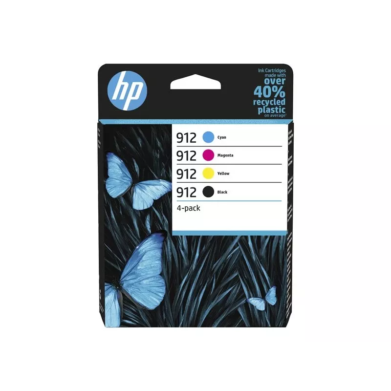 HP 912 originálna atramentová kazeta 4-pack (čierna, cyan, magenta, žltá) - 6ZC74AE#30B
