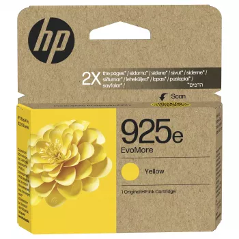 HP 925e EvoMore žltá originálna atramentová kazeta - 800 strán