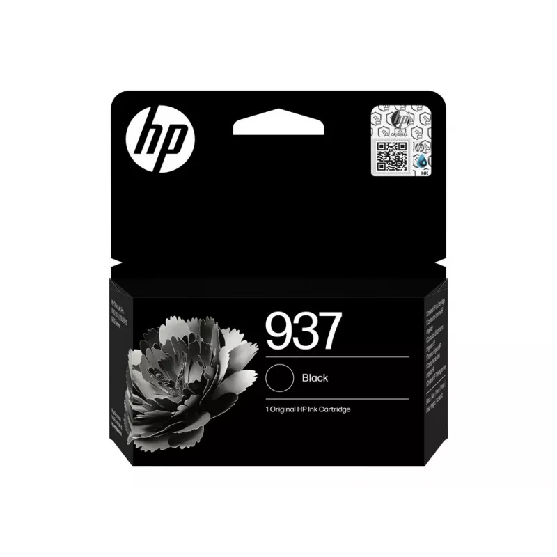 HP 937 čierna originálna atramentová kazeta (4S6W5NE#30B)